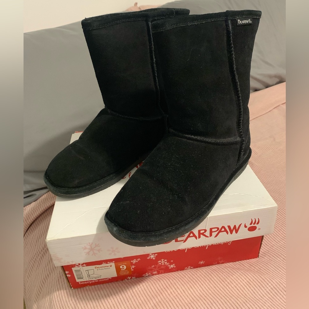 Bearpaw Black Boots Size 9 Like New